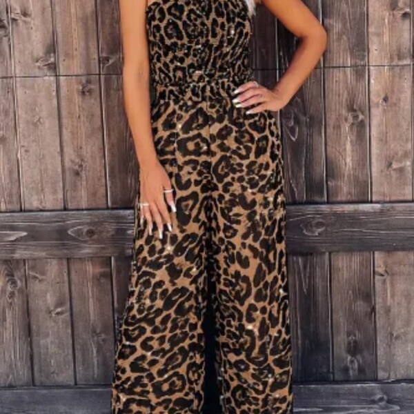 Leopard Print Romper Etsy