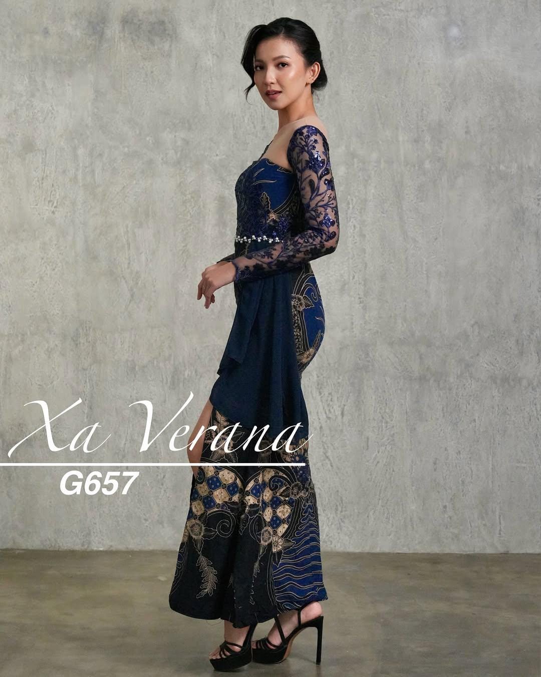 blue batik dress ROSIE PAPI MAXI SILK BATIK DRESS PAPI BLUE