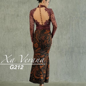 personalized kebaya, custom formal dress, batik dress indonesia, kebaya modern