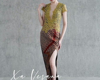 Custom Kebaya Dress: Brocade Batik Indonesian Wedding Gown