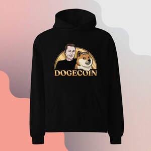Crypto King Elon Musk & Dogecoin Hoodie | Funny Meme-Inspired Pullover | Crypto Enthusiast Gift | Trendy Dogecoin Sweatshirt