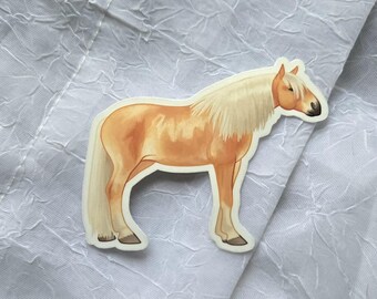 Haflinger, Horse Art, Horse Lover, Equestrian, Sticker, Laptop, Scrapbooking, vinyl