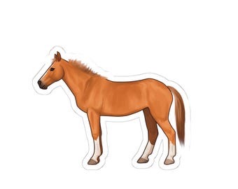 Famous Horses- Sergeant Reckless, Military Hero, Warhorse, Horse Art, Horse Lover, Equestrian, Sticker, Laptop, Scrapbooking, vinyl