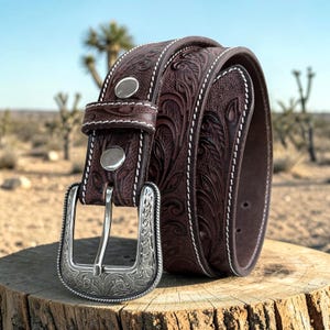Western Snap on Belt - Etsy display picture 2