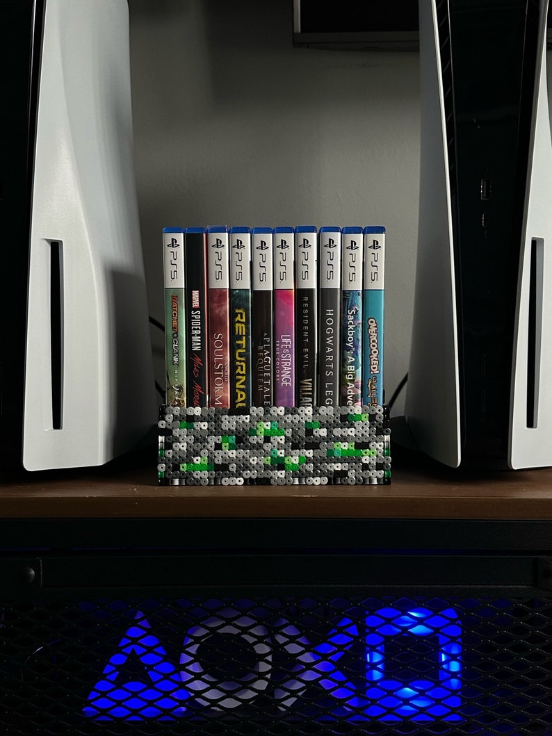Video Game Case Storage Rack Hama/perler Beads Etsy UK