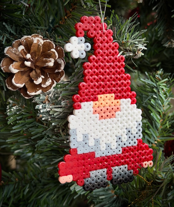 Small Christmas Hama Beads Bead Ornaments Small Christmas