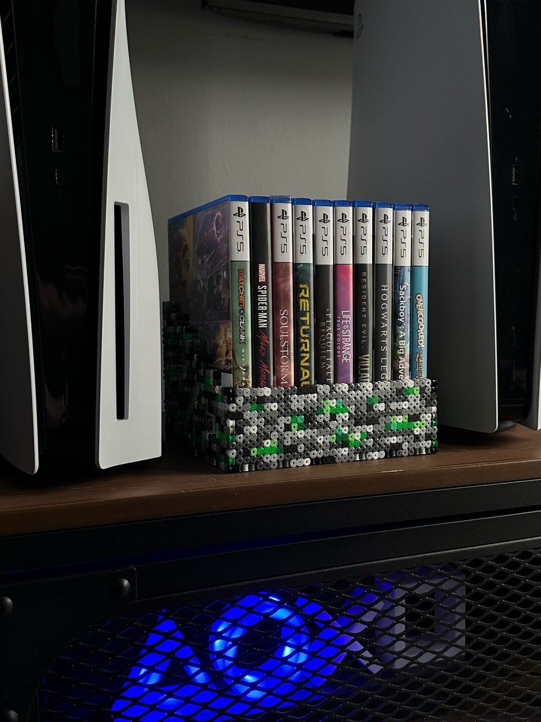 Video Game Case Storage Rack Hama/perler Beads Etsy UK