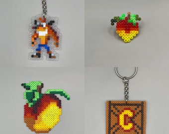 Crash Bandicoot Themed Keyring/Magnet/Pin Badge