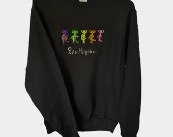 Felpa girocollo Dancing Skillipea Alien (unisex)