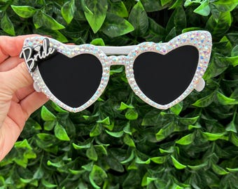 Custom Bridal Bling Gem Rhinestone Bride Sunglasses |  Sunnies | Party Favors | Monogram Gift for bridal party | Personalized summer wedding