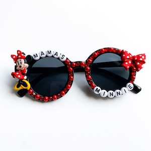 Custom Mamas Mouse Kids Sunglasses | Character Glasses | Fun Sunnies | Cute Shades | Monogram Gift for Child | Personalized Toddler