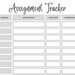 Assignment Tracker, Student Planner, Assignment Checklist, Assignment ...