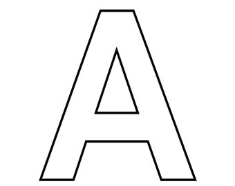 ABC Maiuscole pdf alfabeto completo e singole lettere totale 27 pagine Lettere dell'alfabeto stampabili ABC Alfabeto maiuscolo