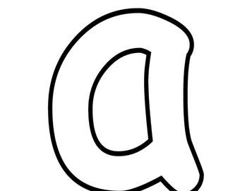 Printable Alphabet Lowercase bubble pdf full alphabet on page & individual letters on each page total of 27 pages ABC Letters Printable