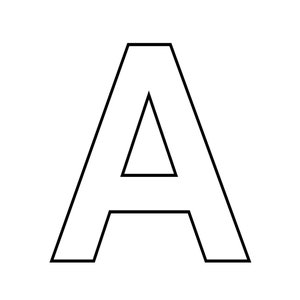 ABC Capital Letters pdf full alphabet & individual letters total 27 pages Alphabet Letters Printable ABC Uppercase Outline Alphabet image 1