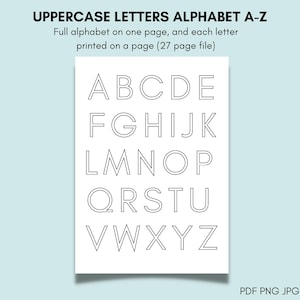 ABC Capital Letters Pdf Png Jpg Full Alphabet &amp; Individual Letters ...