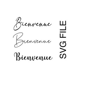 Bienvenue SVG bundle