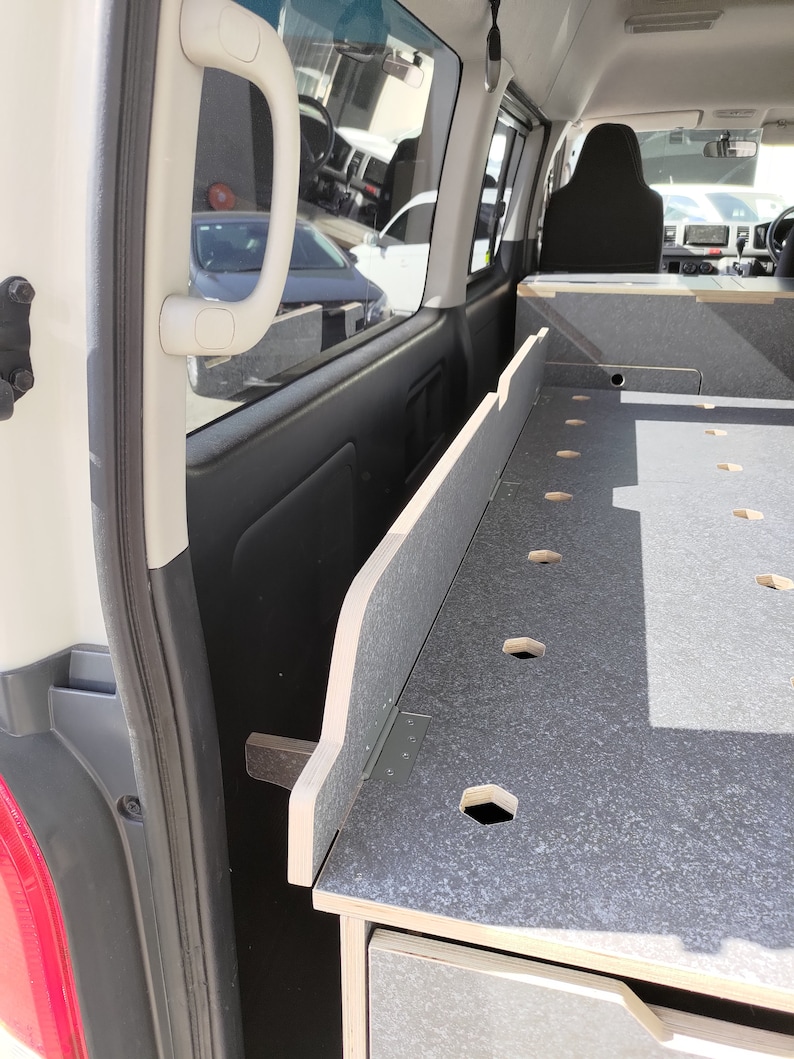 Toyota Hiace Fitout Van Bed With 2 Drawers Campervan Conversion Sleeping Platform for Camping