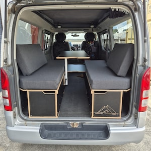 KODH.COM.AU Toyota Hiace Campervan Conversion Kit | Van Bed Fitout Drawers | Sleeping Platform