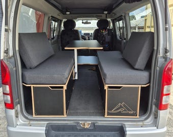 hiace_camp　FT40 DECK2セット Toyota Hiace Campervan Conversion Kit: Bed Fitout With