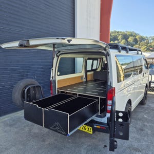 KODH.COM.AU Campervan Conversion Kit Rover Van Bed Platform With Drawers