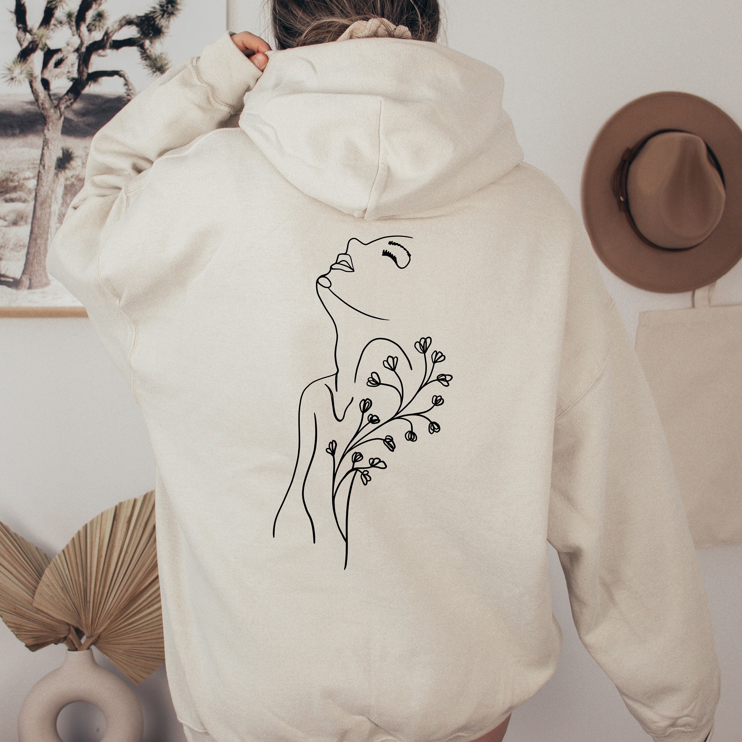 Fine Line Graphic Hoodie aesthetic Sweater trendy Jumper - Etsy