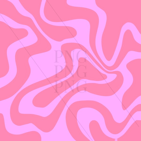 LIQUID SWIRL PNG, downloadable illustration, art, colorful, background, hot pink orange, retro, wallpaper, drawing, t-shirt print