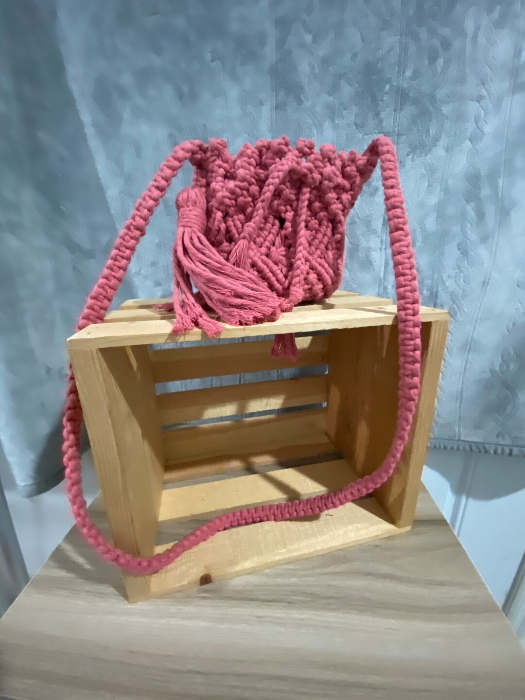 Macrame Bucket Bag Etsy