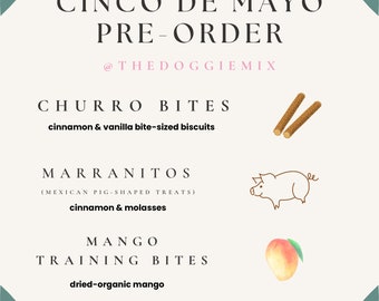 Organic Dog Treats, Mexican-Dessert Inspired Dog Treats