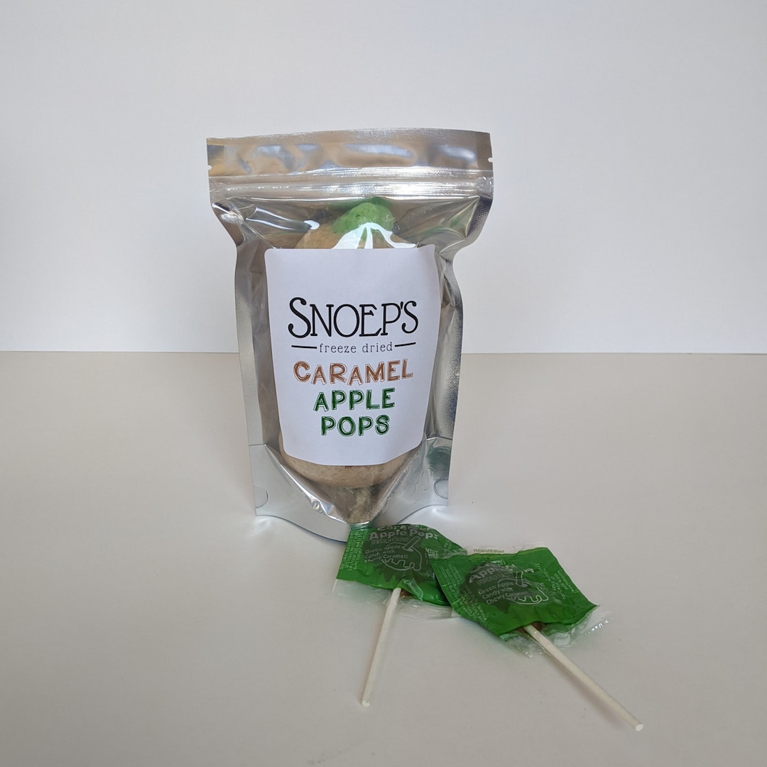 Freeze Dried Caramel Apple Suckers FREE SHIPPING Caramel Apple Freeze