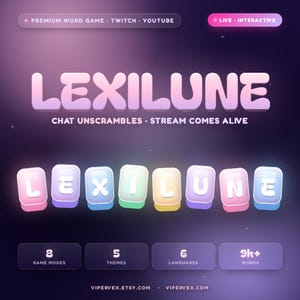Streamelements Guess the Word Widget Twitch Chat Game Overlay Interactive Stream Tool