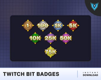 Twitch Bit Badges Etsy De