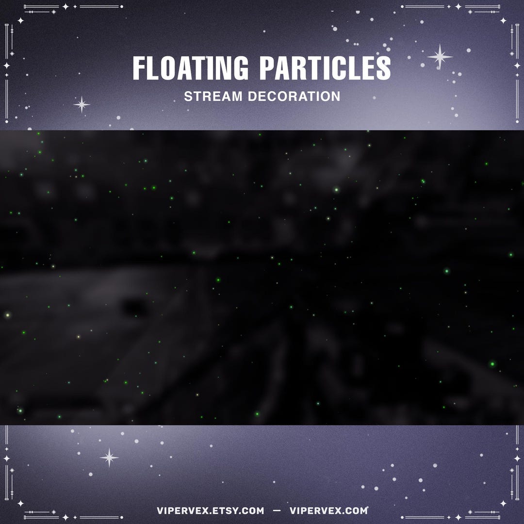 Animated Glow Particles Stream Decoration: Twitch Overlay (webm) - Etsy