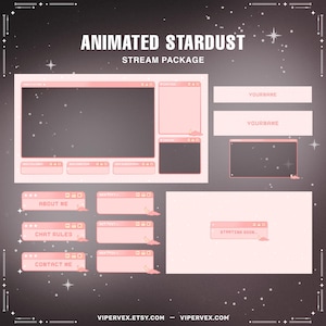 Pink Peach Twitch Layout Pack, Cozy Twitch Overlay, Lofi twitch overlay, Pink Stream Layout, Twitch Screens, Alerts, Banners, Panels