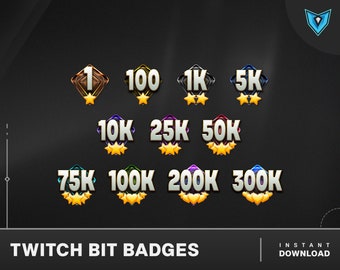 Badge Twitch Bit Cuori e Stelle: Amuleti Celesti (Download Digitale)