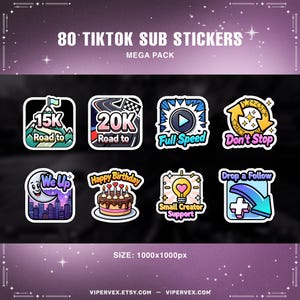 A preview image of the "Road to" stickers, showing the different goal milestones from 5K to 100K