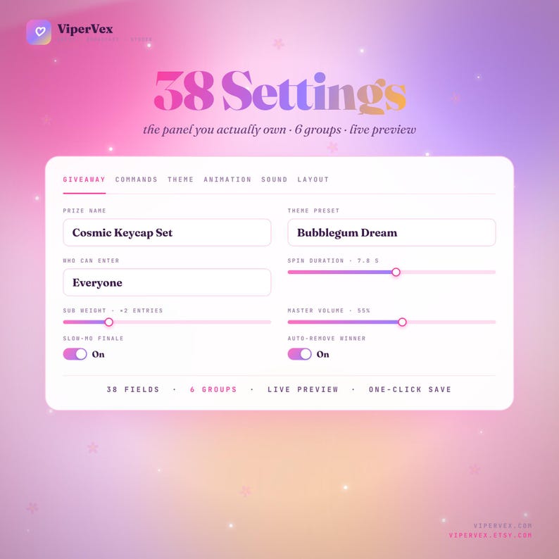 Chat roulette overlay widget for twitch streamers designed to improve viewer interaction, enable giveaway systems, and create engaging live content. Works with OBS, Streamlabs, and StreamElements for seamless integration into streaming workflows.