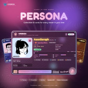 ID-kaart kijker Twitch-widget, geanimeerde waarschuwing voor subvolgers, loyaliteits-overlay, OBS StreamElements Kick