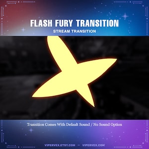 Flash Stinger Transition: Anime Vtuber Stream Overlay (WebM)