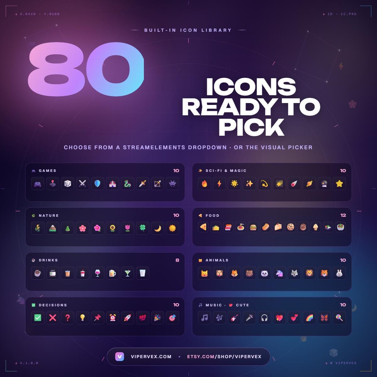 Twitch Poll Widget Animated | Live Voting Overlay for OBS Streamlabs ...