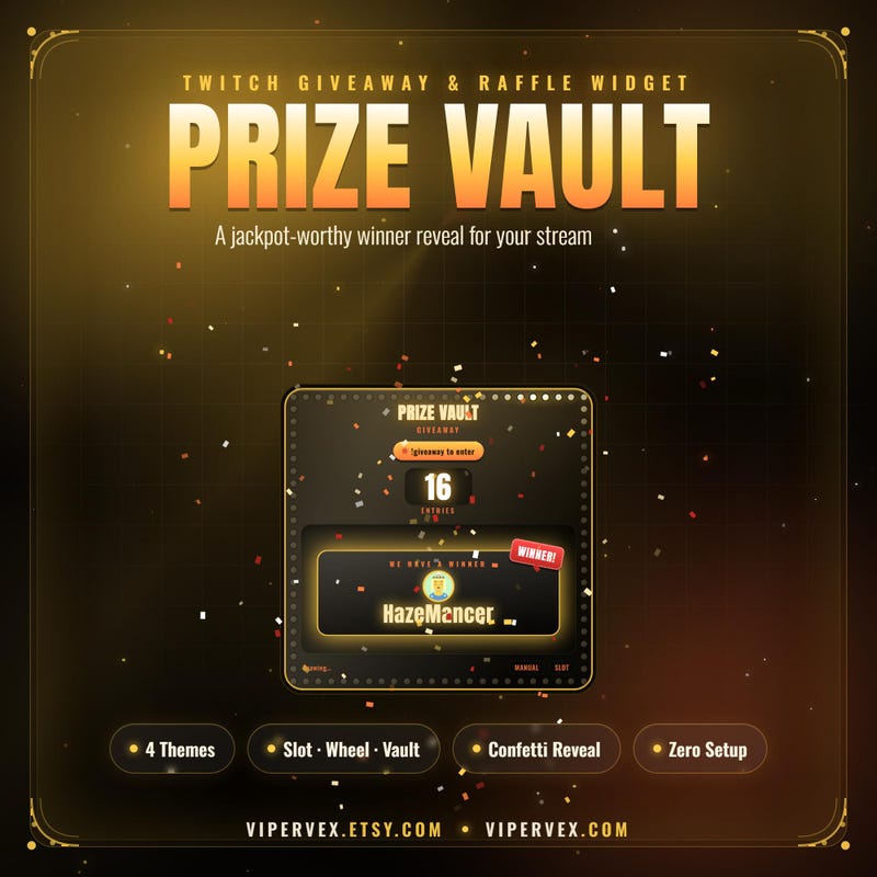 Twitch Widget Raffle - Etsy