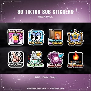 A preview showing the community-focused stickers like "Amigos," "Bestie Gang," and "Love & Support.