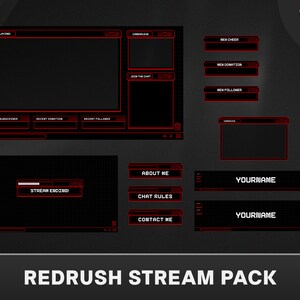 Subtle Red - Pastel Red Twitch Overlay for Streamlabs OBS