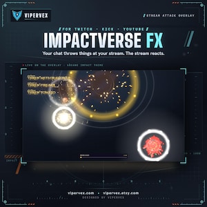 Interactive Twitch Chat Game Widget, Viewers Throw Things at Your Stream, OBS StreamElements Overlay