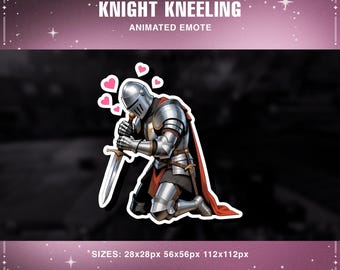 Knight Animated Emote: Brave Warrior GIF for Twitch, Discord, YouTube