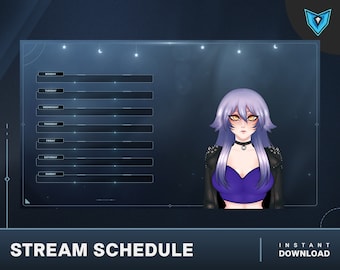 Celestials Stream Ablaufplan: Animiertes Twitch Layout (MP4)