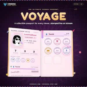 Twitch Loyalty Widget, Viewer Passport Alert, Channel Points Stamp Collection, StreamElements OBS, YouTube Kick