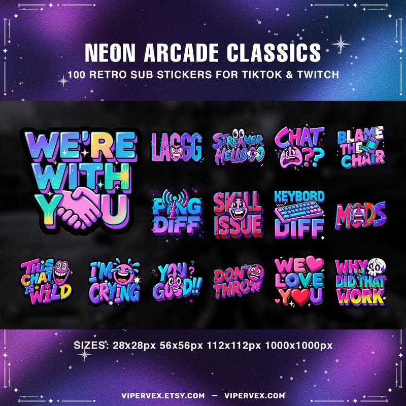 Stream Stickers - Etsy