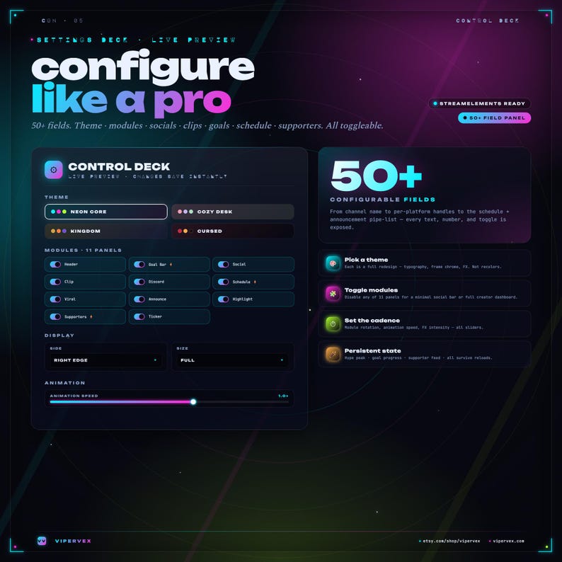 Twitch Widget Pack · Growth HUD · Animated Stream Overlay · OBS ...