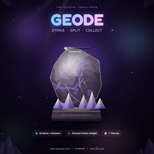 Twitch Channel Points Widget, Interactive Crack-Open Overlay, Collectible Gem Game, OBS StreamElements